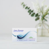 ontwerp van het golfvormige visitekaartje (Staand voorkant)