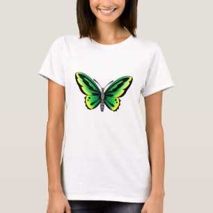 ontwerp van het groene tattoo van de vlinder t-shirt