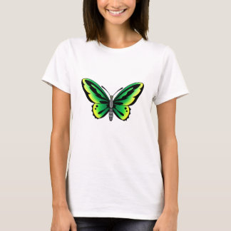 ontwerp van het groene tattoo van de vlinder t-shirt
