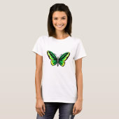 ontwerp van het groene tattoo van de vlinder t-shirt (Voorkant volledig)