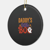 Ontwerp van het Halloween-spookje van pappie Keramisch Ornament (Links)