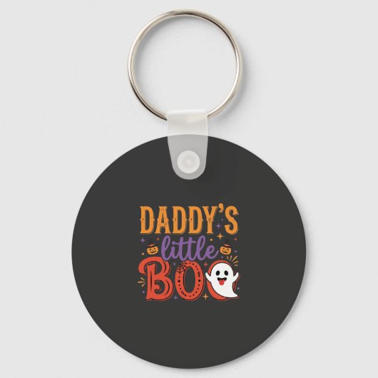 Ontwerp van het Halloween-spookje van pappie Sleutelhanger (Voorkant)