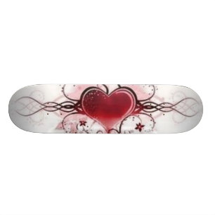 ontwerp van het hart tattoo skateboard