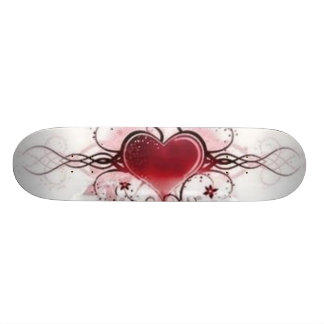ontwerp van het hart tattoo skateboard