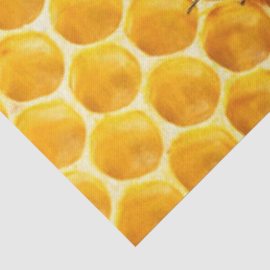Ontwerp van het Honingraat- en bijenpatroon Tissuepapier (Detail)