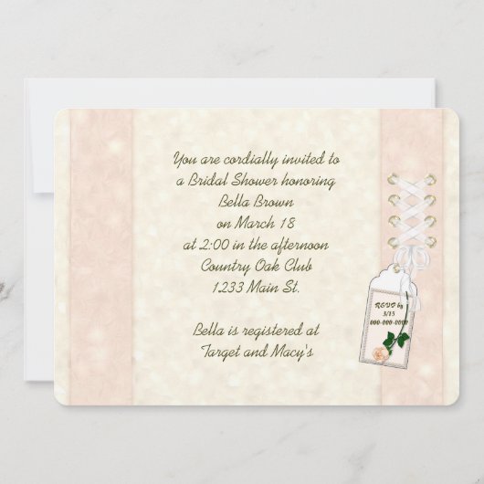 ontwerp van het kant-en-Vrijgezellenfeest Kaart (Achterkant)