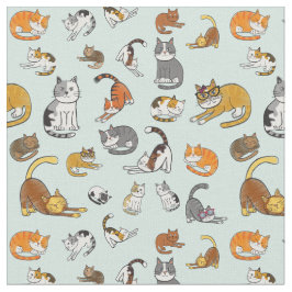 ontwerp van het kat-patroon voor kattenliefhebbers stof