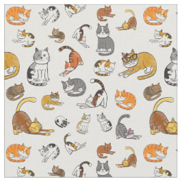 ontwerp van het kat-patroon voor kattenliefhebbers stof