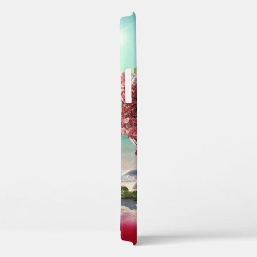 Ontwerp van het landschap met hart Case-Mate iPhone case (Achterkant / Rechts)