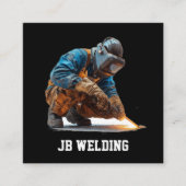 ontwerp van het lasmetaalwerk vierkante visitekaartje (Voorkant)