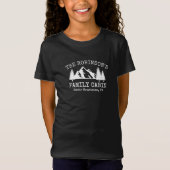 Ontwerp van het Latijns Cabin White Rustic Trees M T-shirt (Voorkant)