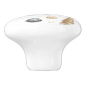 Ontwerp van het loopnaaktpatroon keramische knop (Zijkant)