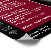 Ontwerp van het loopvlak van banden, Tyre/Tyre Spe Poster (Hoek)