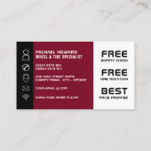 Ontwerp van het loopvlak van de band, band/bandens visitekaartje (Achterkant)