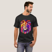 Ontwerp van het luihoofdeffect koelen met heldere  t-shirt (Voorkant volledig)