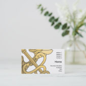 ontwerp van het medisch visitekaartje caduceus (Staand voorkant)