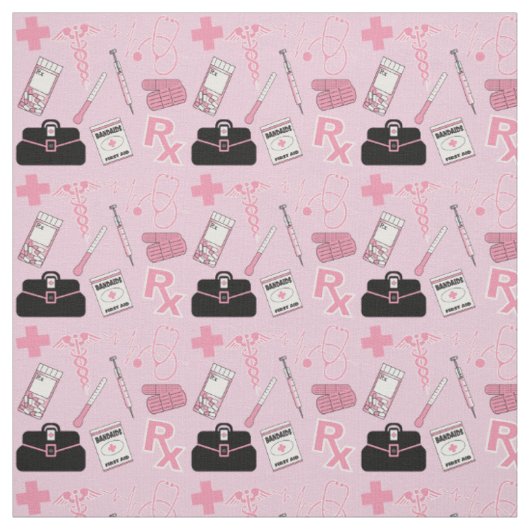 Ontwerp van het medische patroon - Roze Stof (Swatch)
