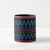 Ontwerp van het meerkleurige Artsy Pattern-patroon Mok (Midden)