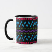 Ontwerp van het meerkleurige Artsy Pattern-patroon Mok (Links)