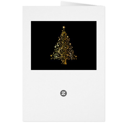 Ontwerp van het menu Zwart-wit en goudkoortsblauw (Achterkant)