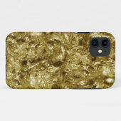 ontwerp van het metalen patroon - goud Case-Mate iPhone case (Achterkant (horizontaal))