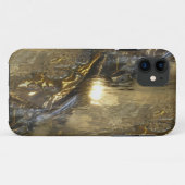 ontwerp van het metalen patroon - goudzilver Case-Mate iPhone case (Achterkant (horizontaal))