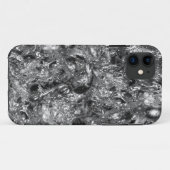 ontwerp van het metalen patroon - zilver Case-Mate iPhone case (Achterkant (horizontaal))