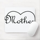 Ontwerp van het moederhart muismat (Met muis)