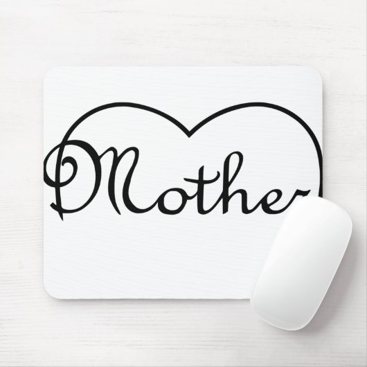 Ontwerp van het moederhart muismat (Met muis)
