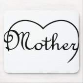 Ontwerp van het moederhart muismat (Voorkant)
