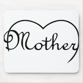 Ontwerp van het moederhart muismat