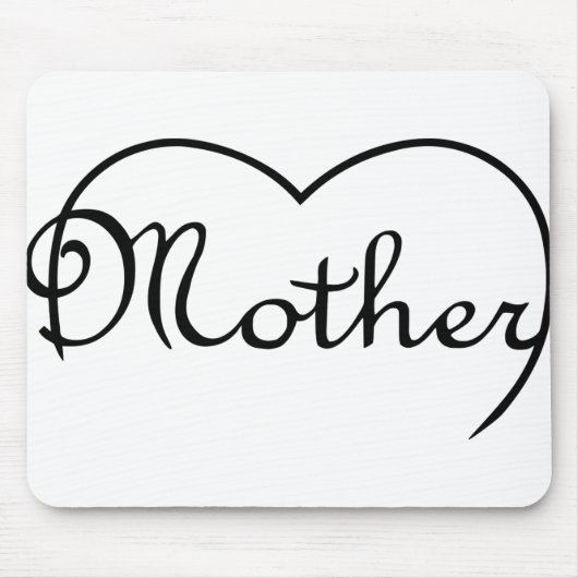 Ontwerp van het moederhart muismat (Voorkant)