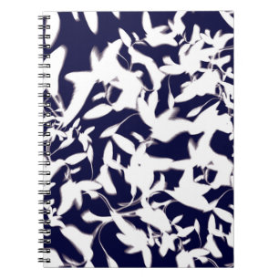 Ontwerp van het Navy & White kleurenpatroon, gemaa Notitieboek