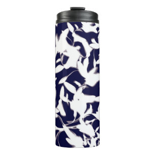 Ontwerp van het Navy & White kleurenpatroon, gemaa Thermosbeker