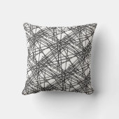 Ontwerp van het nesteffect van de zwarte lijn kussen (Achterkant)