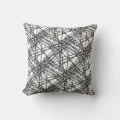 Ontwerp van het nesteffect van de zwarte lijn kussen (Voorkant)