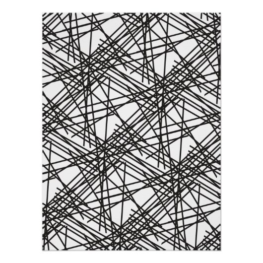 Ontwerp van het nesteffect van de zwarte lijn perfect poster (Voorkant)