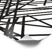 Ontwerp van het nesteffect van de zwarte lijn perfect poster (Hoek)