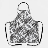 Ontwerp van het nesteffect van de zwarte lijn schort (Voorkant)