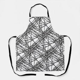 Ontwerp van het nesteffect van de zwarte lijn schort