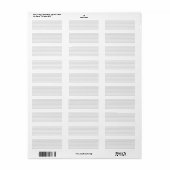 ontwerp van het netwerk 31 etiket (Full Sheet)