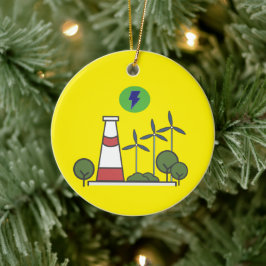 Ontwerp van het nucleaire plant keramisch ornament