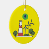 Ontwerp van het nucleaire plant keramisch ornament (Rechts)