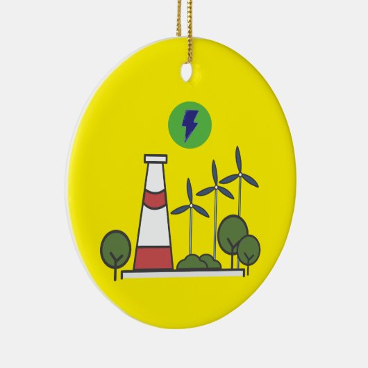 Ontwerp van het nucleaire plant keramisch ornament (Rechts)