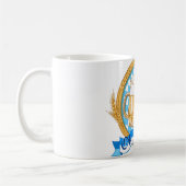 Ontwerp van het Oktoberfest-label met bierbril Koffiemok (Links)