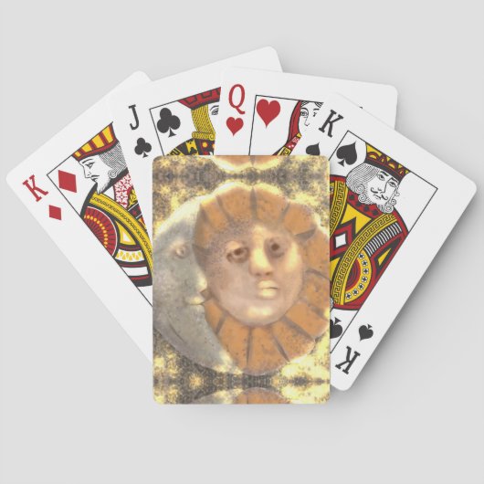 Ontwerp van het ON-symbool Relic Artwork Pokerkaarten (Achterkant)