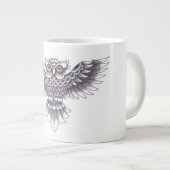 Ontwerp van het oude Tattoo van de School Owl Grote Koffiekop (Voorkant rechts)