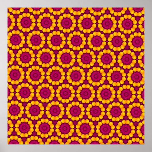 ontwerp van het patroon door herhaling van de geom poster (Voorkant)