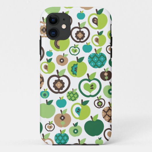 Ontwerp van het patroon van de katteretro-appelblo Case-Mate iPhone case (Achterkant)
