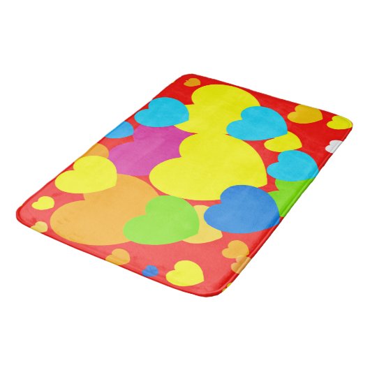 Ontwerp van het patroon van het hart badmat (Gekanteld)